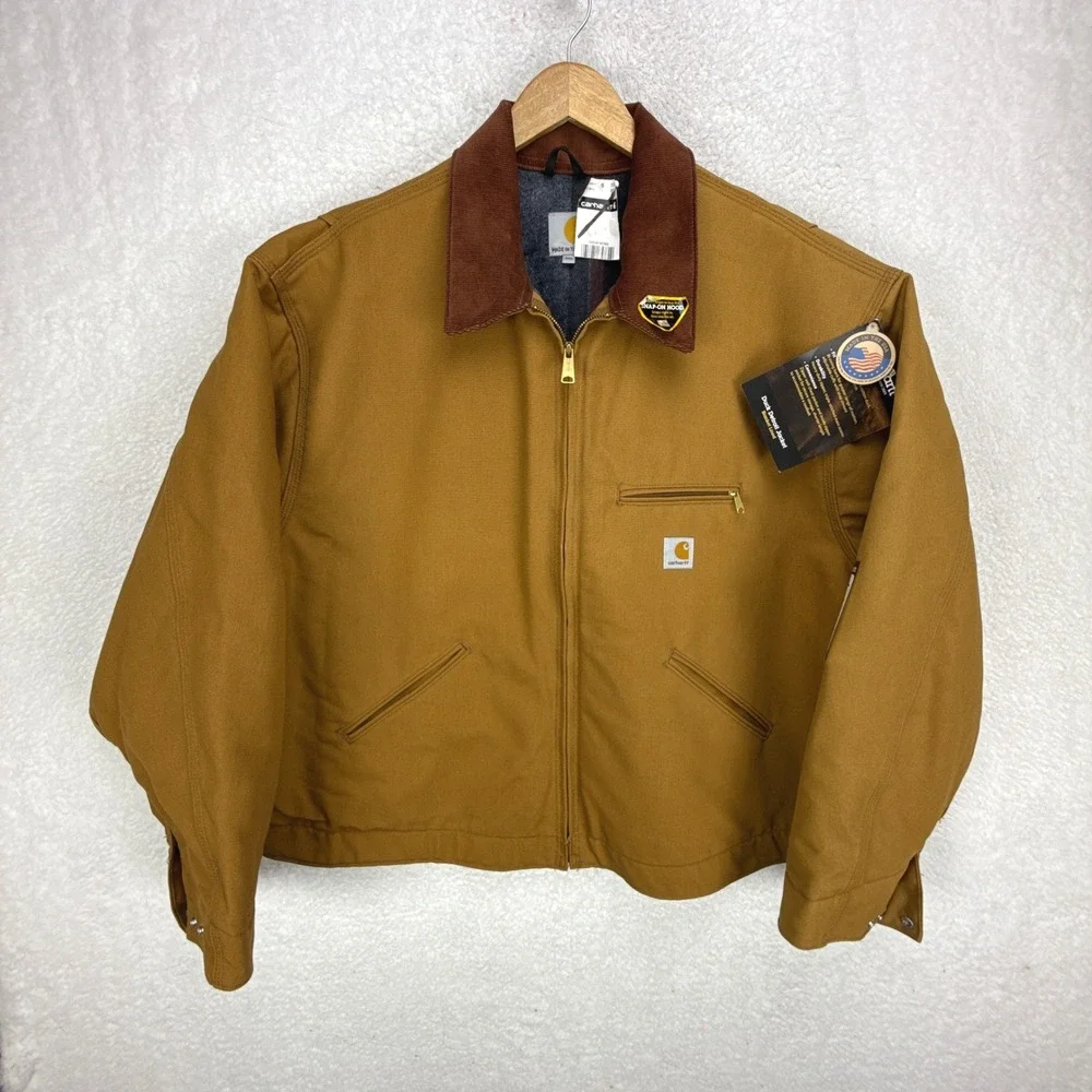 Carhartt Detroit Jacket Blanket Lined Mens 3XL J001 BRN Brown NWT NOS - Picture 2 of 15
